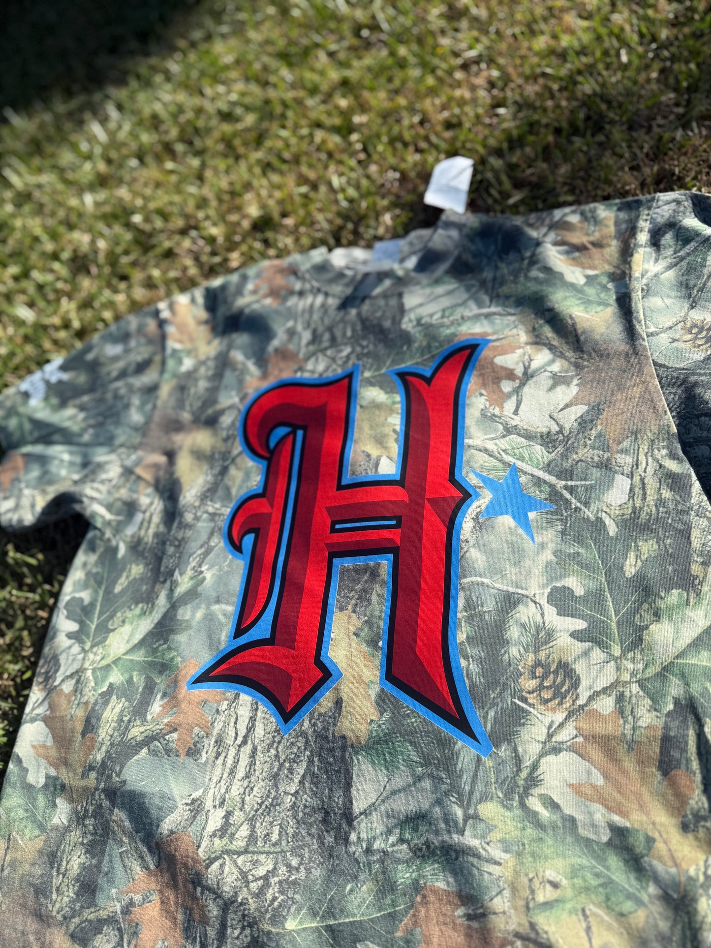 H-Town Real Tree Camo Tee - Red H