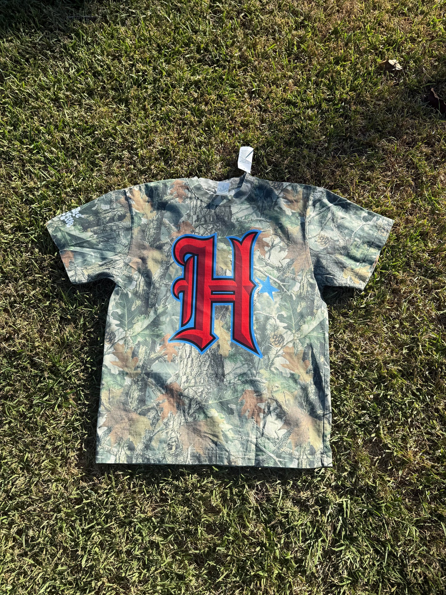 H-Town Real Tree Camo Tee - Red H