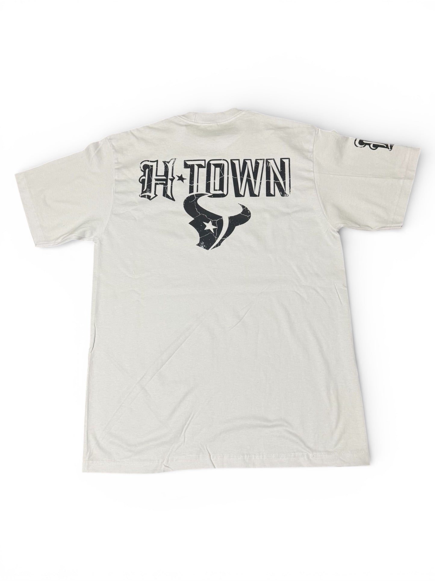 Houston Swarm City White T-Shirt Old English Graphic Heavyweight Shaka Wear